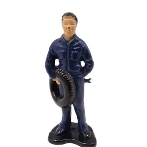 1989 VINTAGE REMCO MECHANIC ACTION FIGURE FIGURINE 2 1/4"